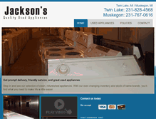 Tablet Screenshot of jacksonsqualityusedappliances.com